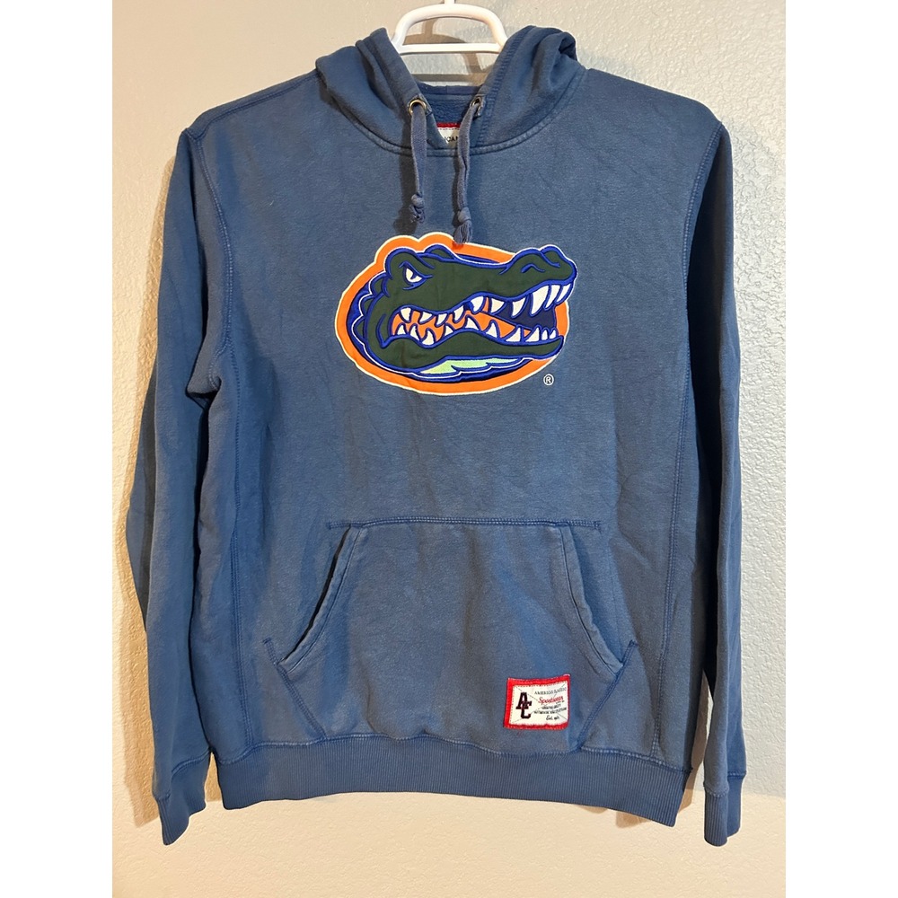American Classic Sportswear Florida Gators Hoodie Blue Embroidered Mens Medium